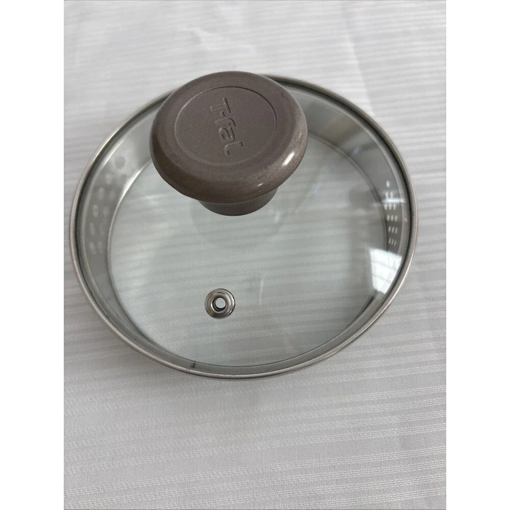 T-Fal Replacement Glass Lid~Steam Vent~Sturdy Knob, Inner Lip 5 3/8